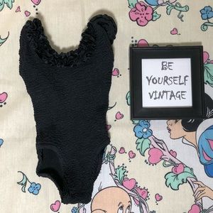 Hunza G Black One Piece Swimsuit